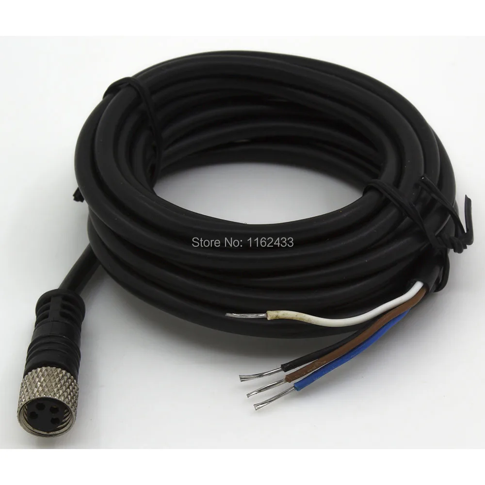 Φ M8 2m PVC FSC8-FS-4 4 контакта прямая женская головка для NPN PNP NO + NC датчик приближения