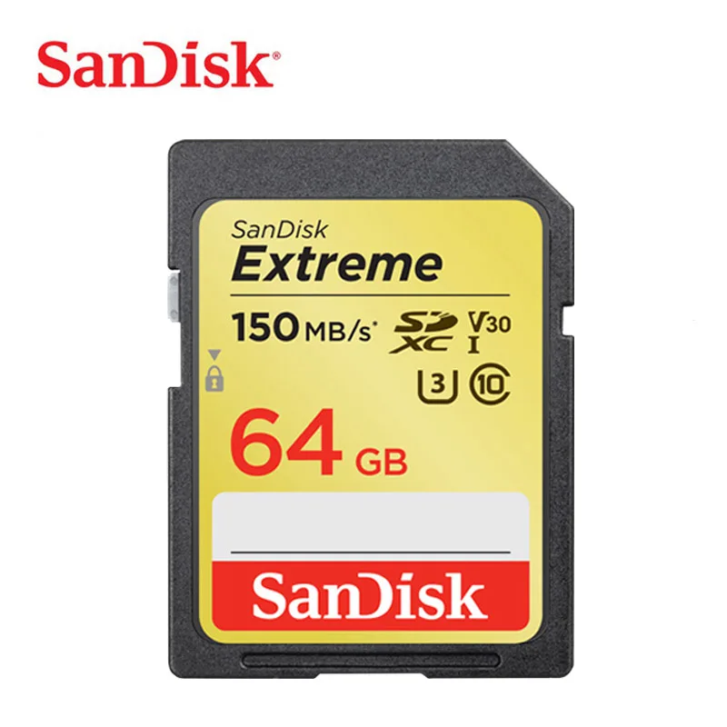 Двойной Флеш-накопитель SanDisk Extreme карты памяти sd карта, 32 ГБ, micro sd карта SDHC/SDXC Class10 C10 U3 V30 sd карты 128 Гб 64 Гб 150 МБ/с. UHS-I для Камера