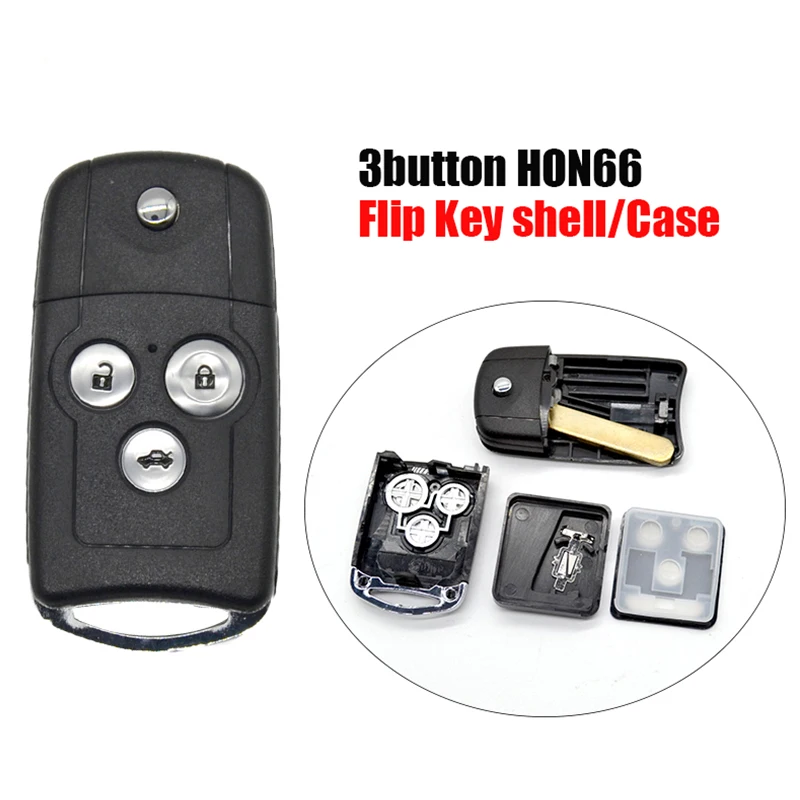 H0050C складной чехол для дистанционного ключа с 3 кнопками HON66 Honda Accord 2008 2010 2011