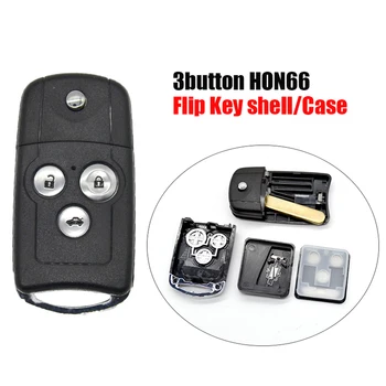 

H0050C Folding remote key shell 3button HON66 key for Honda Accord 2008 2010 2011 replacement flip key Case