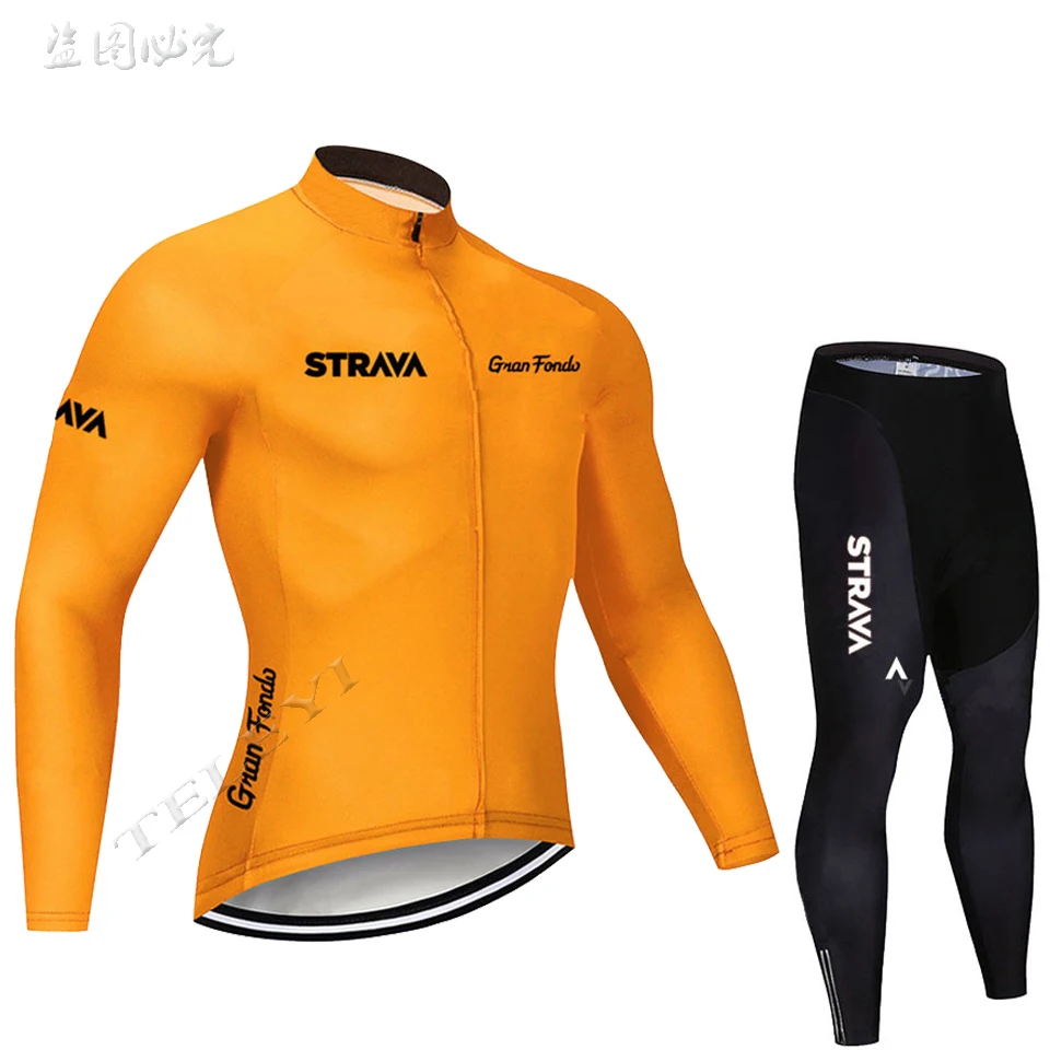 Strava длинный рукав Велоспорт Джерси MTB Мужская одежда для велосепидистов дышащая велосипедная одежда Ropa Maillot Ciclismo Hombre Bicicleta - Цвет: 11
