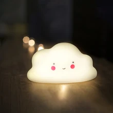 Creative Cloud Night Lamp White Cloud Light Home Decor Baby Light for Kids Bedroom Christmas Gift Bedroom Decorative Lamp C