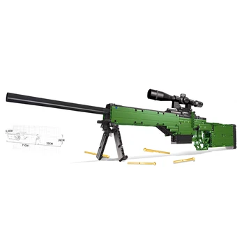 

MOC MIlitary Series Toy 885Pcs Stem Small Particle AWA Blaster Model Building Block Gift For Over 14 Years Old