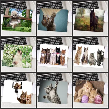

XGZ Cartoon Horse Cat Pattern Gaming Keyboard Laptop Mousepad 22X18CM 9style Animal Mouse Pad Choose for Game/office Tablet Mats