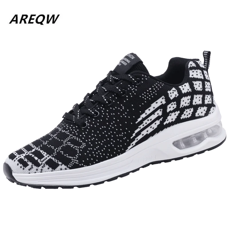 

2019 Spring and Summer Korean Men's Shoes Fly Weaving Color Matching Wild Breathable Sports Shoes Personality Casual Students