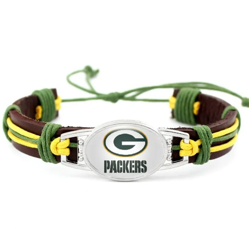 Регулируемый кожаный браслет с изображением национальной лиги Западного