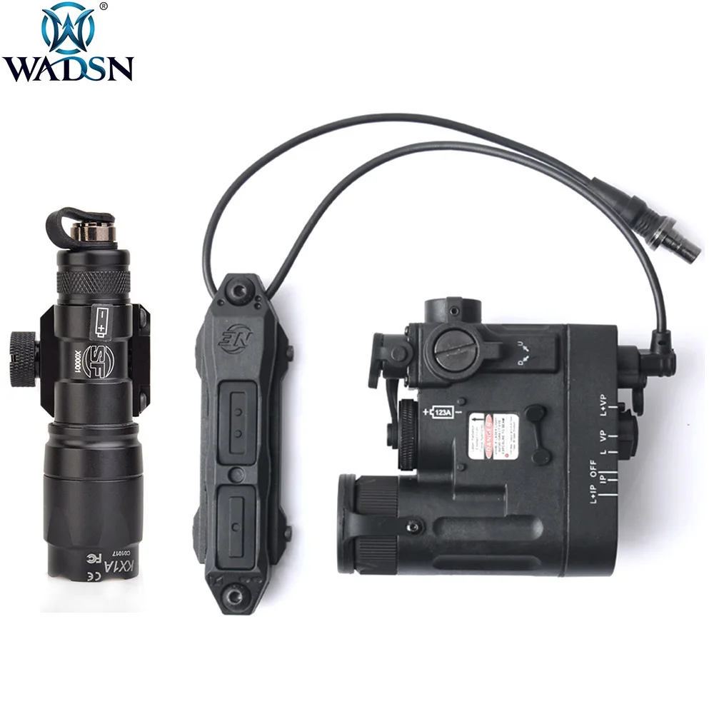WADSN страйкбол Surfire M300 Scoutlight DBAL-MKII зеленый ИК лазерный лазер тактический пистолет фонарик для оружия с двойным переключателем управления