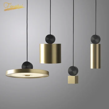 

Post-modern Art Gold Copper Pendant Lights Lighting Nordic Luxury Decorative Kithcen Hanging Lamp Dinning Room Light Fixtures