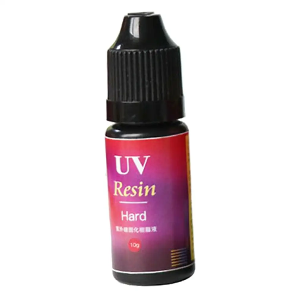 10g Ultraviolet Resin Curing Solution, DIY UV Quick-Drying Sunlight Activated Hard DIY Manual Curing for Pendants Necklace Mould