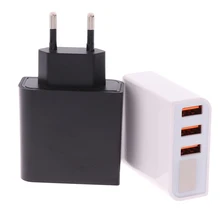 1 шт. Европейский стандарт 3USB порт Многофункциональный зарядный штекер с светодиодный дисплей