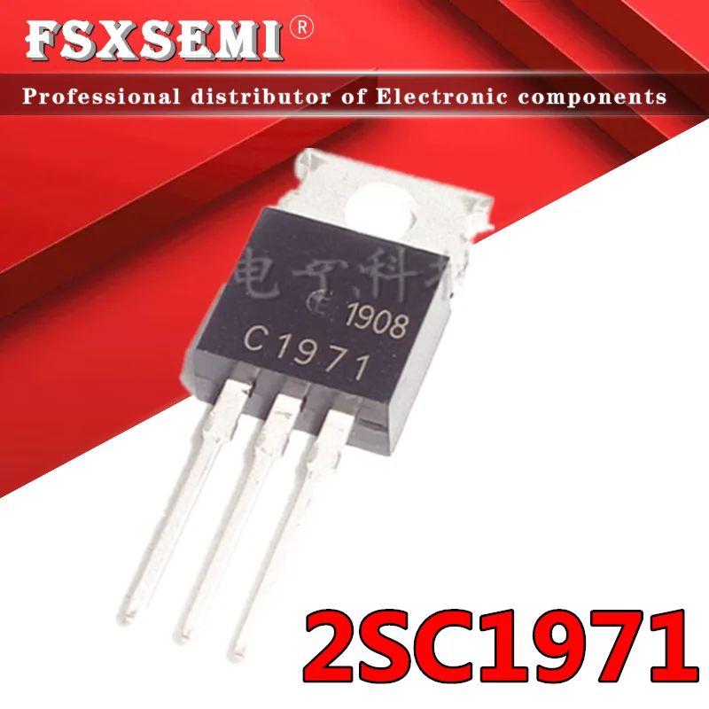 5pcs 2SC1971 C1971 TO-220 NPN Power Transistor | Электронные компоненты и принадлежности