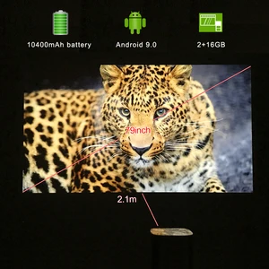 Image 4 - XGIMI Mogo DLP Mini projecteur 10400mAH batterie Portable vidéoprojecteur Android 9.0 soutien HD 3D Wifi téléphone intelligent Home cinéma 