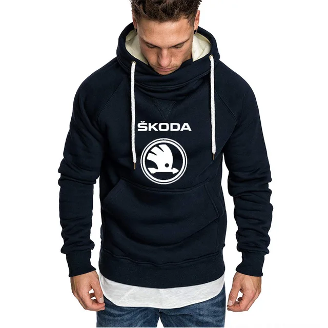 Мужские толстовки с капюшоном для Skoda Car, толстовка с принтом логотипа, Толстовка на весну и осень, толстовка в стиле хип-хоп, harajuku, модная повседневная толстовка с капюшоном, флисовый спортивный костюм