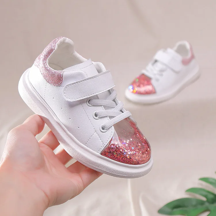 PandaQ/Детские повседневные кроссовки; обувь Meteor для девочек; Zapatos Para Ninos; спортивные белые брендовые модные теннисные кроссовки со звездами; Infantil