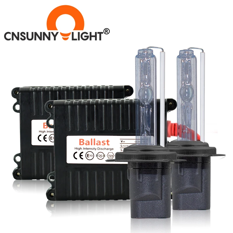 Ксеноновые фары CNSUNNY H7 H11 H8 AC HID Kit 4300K 6000K 8000K H4 автомобисветильник с лампами H1 9005 9006