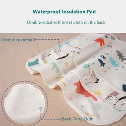 Tapis menstruel Super respirant en coton pour enfant et bébé, imperméable, Anti couche, quatre saisons, 50x70cm 