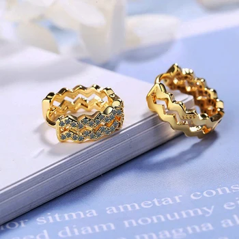 

Luxury Multi-layer Wave Hoop Earrings Crystal Golden/White Bohemia Earrings Bridal Wedding Jewelry