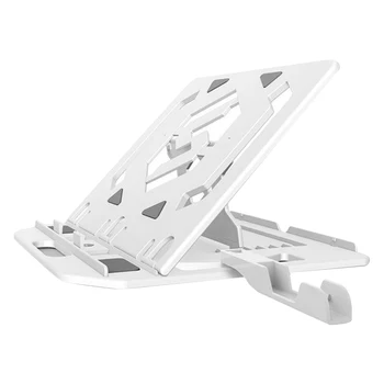 

Foldable Adjustable Height Portable Multi Angle Office Riser Laptop Stand Computer Support For Desk Home Non Slip Phone Holder