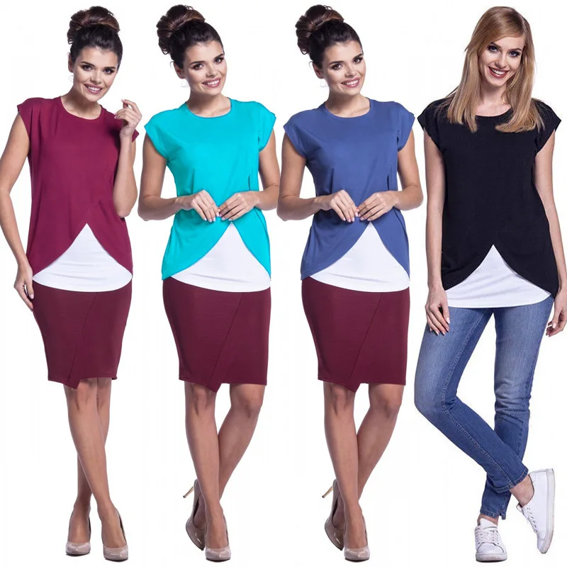 Wish AliExpress с перекрестной каймой,, женское платье, комбинированное, скрытое, крестовое, Одежда для беременных, одежда для кормления, Cl