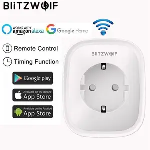 BlitzWolf BW-SHP5 2.1A Dual USB Ports 16A Smart WIFI Socket EU Plug Work with Alexa Google Assistant BlitzWolf Tuya APP 1 item image