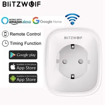 

BlitzWolf BW-SHP5 EU Plug Smart WiFi Plug Adaptor 16A Power Socket Dual USB Outlet Remote Control Timer Work with Alexa Google