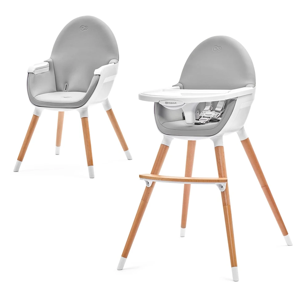 Silla de alimentación Kinderkraft muebles para madres y bebés, trona 2 en 1 para niños