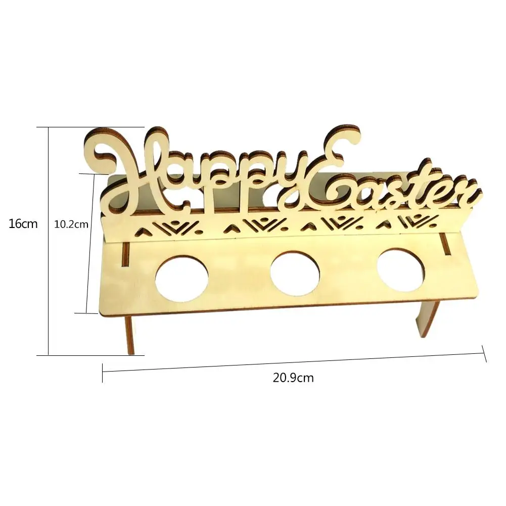Пасхальный лоток для яиц кролик из дерева цыпленок пасхальное яйцо стойка пасхальное украшение для домашнего магазина окна орнамент ручной работы пасхальный декор