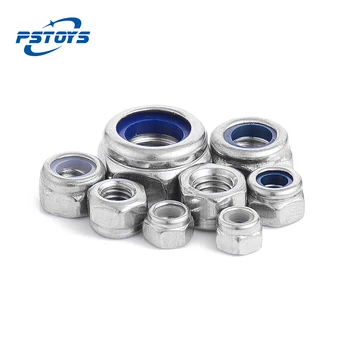 

DIN985 Nylon Lock Nut 304 Stainless Steel Hex Hexagon Locknut M2 M2.5 M3 M4 M5 M6 M8 M10 M12 M14 M16 M20 M24 Nylon Nut