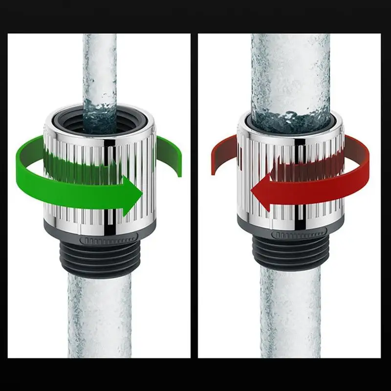 Silver Color Shower Flow Regulator Water Pressure Control Valve  Switch Faucet Adapter for Kitchen Bathroom