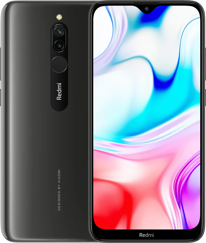 Смартфон Xiaomi Redmi 8 с глобальной версией, 4 ГБ, 64 ГБ, Восьмиядерный процессор Snapdragon 439, 5000 мАч, 6,22 дюйма, 12 Мп+ 2 МП, 18 Вт, быстрая зарядка, мобильный телефон - Цвет: Black