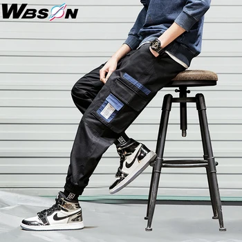 

Wbson 2020 New Fashion Design Japanese Style Men's Cargo Pants Hip Hop Overalls Pants Male Loose Streetwear Trousers K104