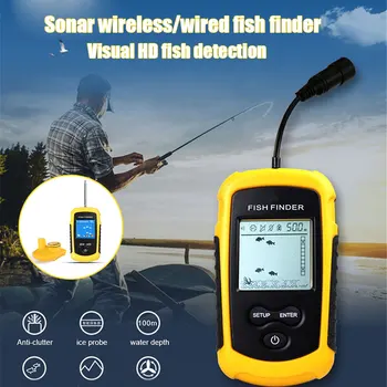 

Wholesale 100M Portable Sonar LCD Fish Finders Fishing Tools Echosounder Fishing Finder Ocean Rivers or Lake X85