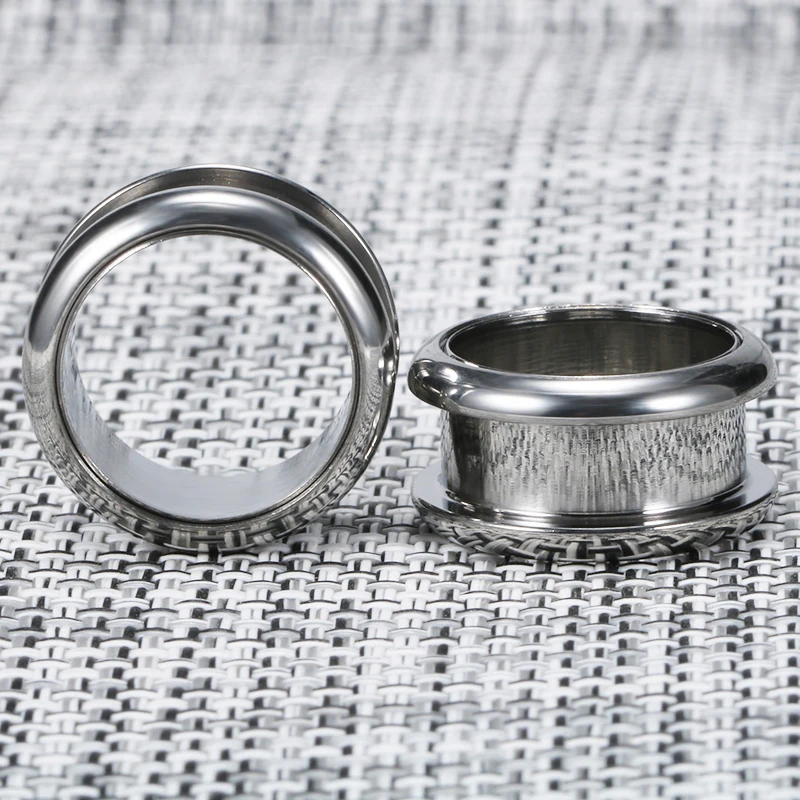 Body Piercing Jewelry 2Pcs/Lot Surgical Steel Ear Gauges Earrings Men Women Plugs And Tunnels Circular Arc Piercing Expanders Body Jewelry Hand Polish
