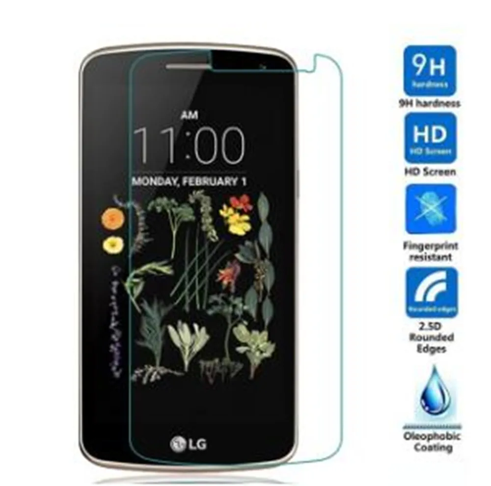 2.5D 0 3 мм закаленное стекло для LG K5 Lte X220 X220DS / Q6 5 дюймов защита экрана Защитная