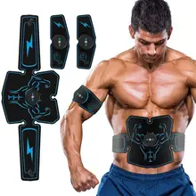 EMS Muscle Stimulator Massager Trainer USB Rechargeable Training Device for Arm Abdominal Legs Biceps Building and Fat Burning
