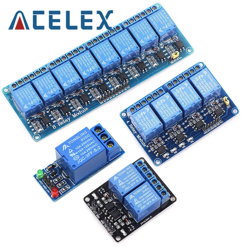 5 в 12 1 2 4 6 8 канальный релейный модуль с оптроном выход способ для arduino