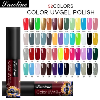 

Saroline 5ml Topcoat Uv Gel Gel Nail Polish Professional Manicure and Nail Design Equipment, Semi-permanent Nail Polish Gel