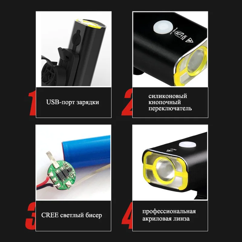 Колесо вверх Usb Перезаряжаемый велосипедный светильник Передний Руль Велоспорт Светодиодный светильник Батарея Вспышка светильник фонарь головной светильник Аксессуары для велосипеда, V