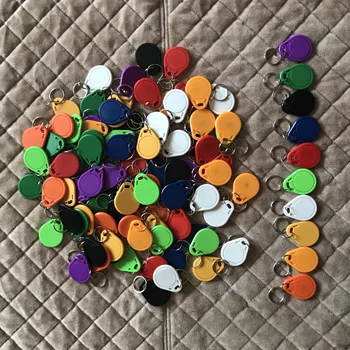 

1000Pcs/lot 13.5MHZ CUID Changeable MF S50 1K IC Keys Keyfobs Token Tags S50 NFC Clone door Rewritable Blank Magic Card