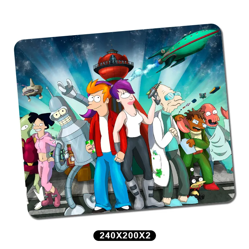 Futurama Противоскользящий мышь коврик игровой коврик для мыши накладка на стол универсальный коврик для мыши для дома офиса ноутбука ПК MacBook