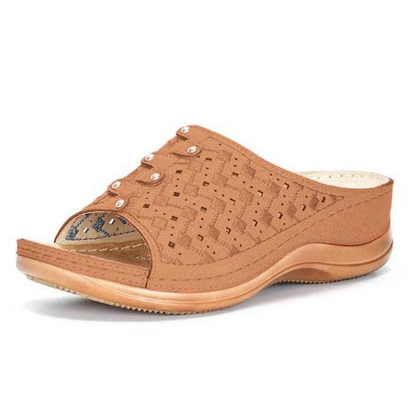 Women Sandals Summer Wedge Heels Plus Size Flip Flops