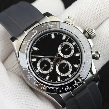 

luxury watches men 39mm AAA DAY TONA automatic sweeping watch No battery Rubber strap small dials work wristwatch S29