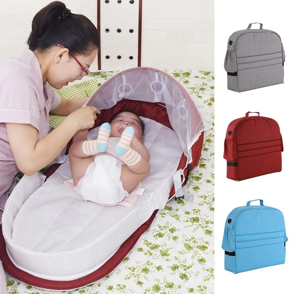 Baby Bed Mommy Bag Travel Portable Mobile Crib Nest Cot Newborn Multi