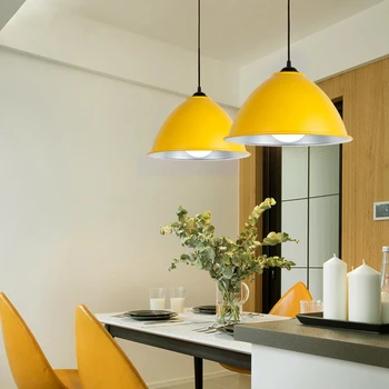 

Nordic Pendant Lights Industrial Hanglamp Aluminum Vintage Retro Loft Led Pendant Lamp Dining Room Restaurant Bar Counter E27