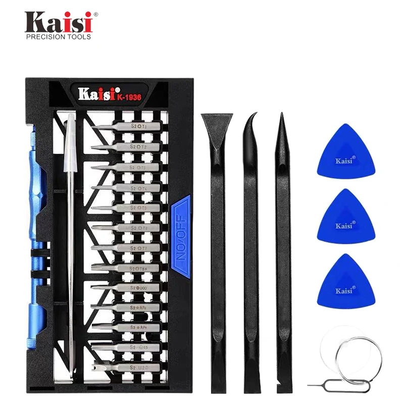 

Kaisi K-1936 26in1 high-quality screwdriver set combination CRV cutter head high hardness wear-resistant and durable suitable