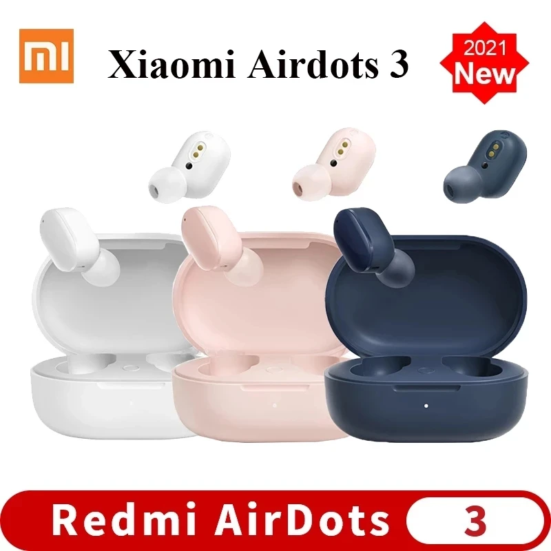 2021 беспроводные наушники Xiaomi Redmi AirDots 3 Mi оригинальные умные с сенсорным