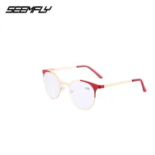 SEEMFLY модные изысканные металлические анти-Blu-ray очки для чтения пожилых очки для чтения wo мужские двухцветные очки для чтения