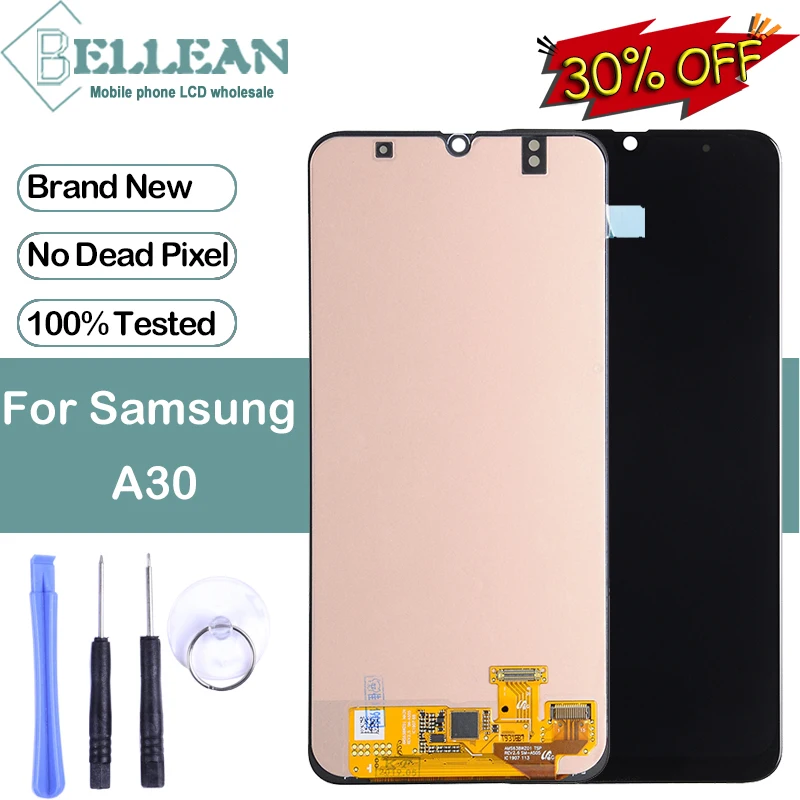 

Dinamico Promotion 6.4" A305 Lcd For Samsung Galaxy A30 Lcd With Touch Screen Digitizer Assembly A305 SM-A305F Display With Tool