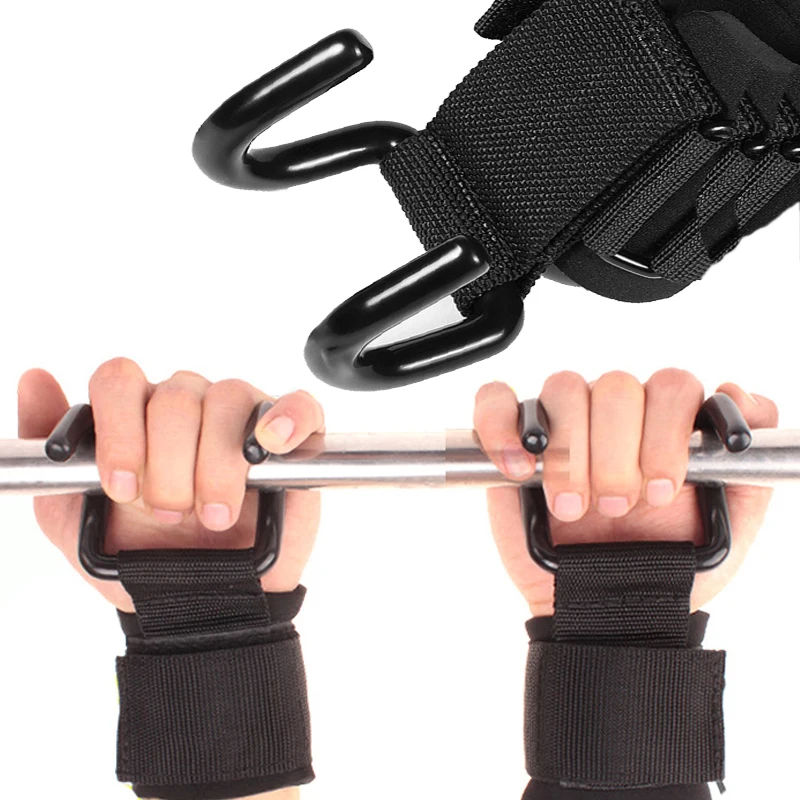 Gym Weight Lifting Hook Handbar Lifting Straps Wrist Straps Glove