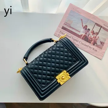 

yi 2019 popular bag ring-box chain bag slant bag advanced feel women bag